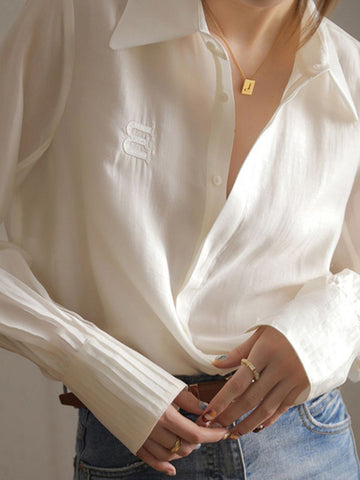 Woochic Chemise Chic Femme Blanche Printemps 24